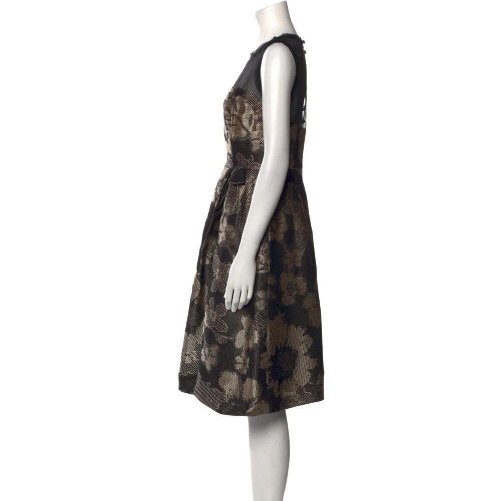 Carolina Herrera Knee-Length Dress US 10 Black - Picture 7 of 15